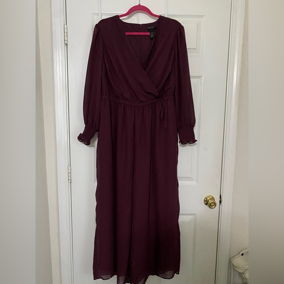 Plum Colored Jumpsuit - Picture 1 of 6